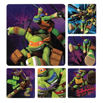 Office Supplies & Practice Mkt Stickers 2.5 in x 2.5 in Teenage Mutant Ninja Turtles Assorted 100/Rl - PS549