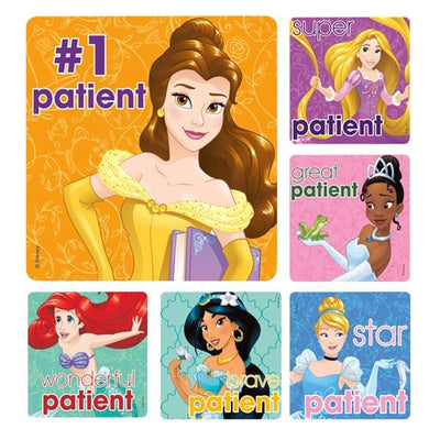 Office Supplies & Practice Mkt Stickers 2.5 in x 2.5 in Princess Patient Assorted 100/Rl - PS596
