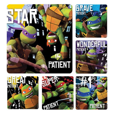 Office Supplies & Practice Mkt Stickers 2.5 in x 2.5 in Teenage Mutant Ninja Turtles Patient Assorted 100/Rl - PS597