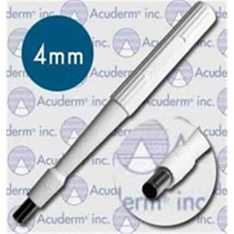 Acuderm, Inc Acu-Punch Dermal Biopsy Punch 4mm Stainless Steel Blade Sterile Disposable 25/BX - P425