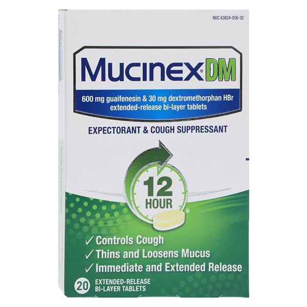 RB Health US LLC Mucinex DM Tablets 600/30mg Extended Release UD 20/Box, 24 BX/CA — 63824-05620