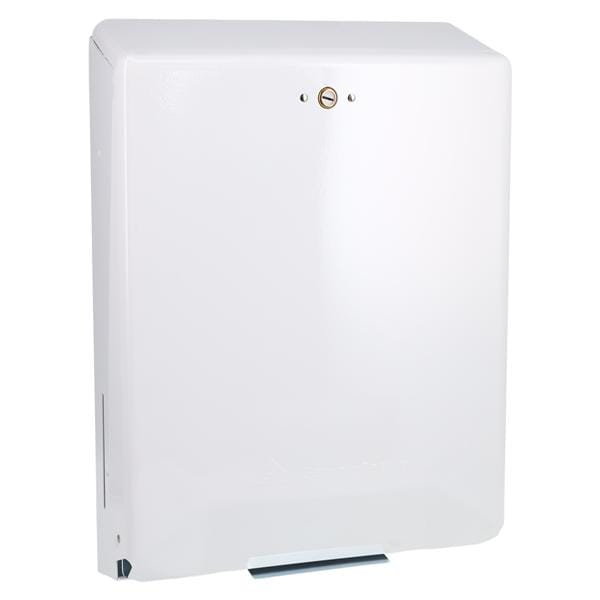 Georgia Pacific -PRO SERIES C-Fold / Multifold Towel Dispenser White Plastic 300 C-Fold/600 Multifold/Big Fold Package Wall Mount Covered Key-Lock Design Each 56601