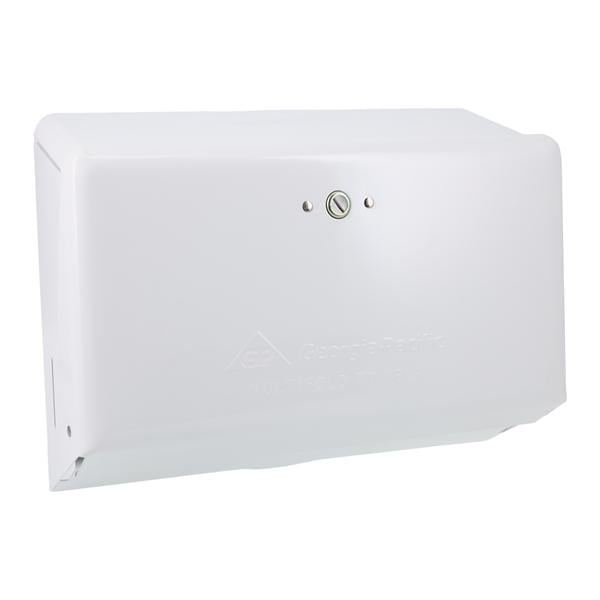 Georgia Pacific -Georgia Pacific Multifold Towel Dispenser White Steel 275 Multifold Wall Mount Covered Key-Lock Design Each, 10 EA/PK 54701