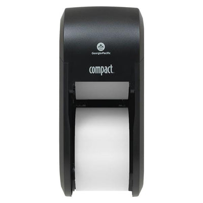 Georgia Pacific -Compact Tissue Dispenser Translucent Smoke Grey Plastic For Vertical Double Roll Each 56790A