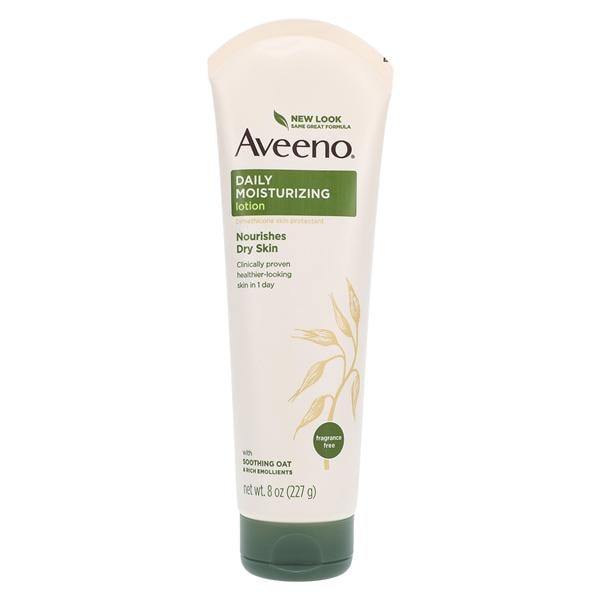 J&J Sales & Logistics Co Aveeno Daily Moisturizing Lotion Dimethicone Fragrance Free Body 8oz/Tube, 12 TB/CA - 111653200