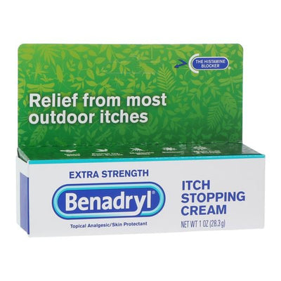 Johnson & Johnson Consumer Benadryl Anti-Itch Cream 2%/0.1% 1oz/Tube, 24 TB/CA - 511716700