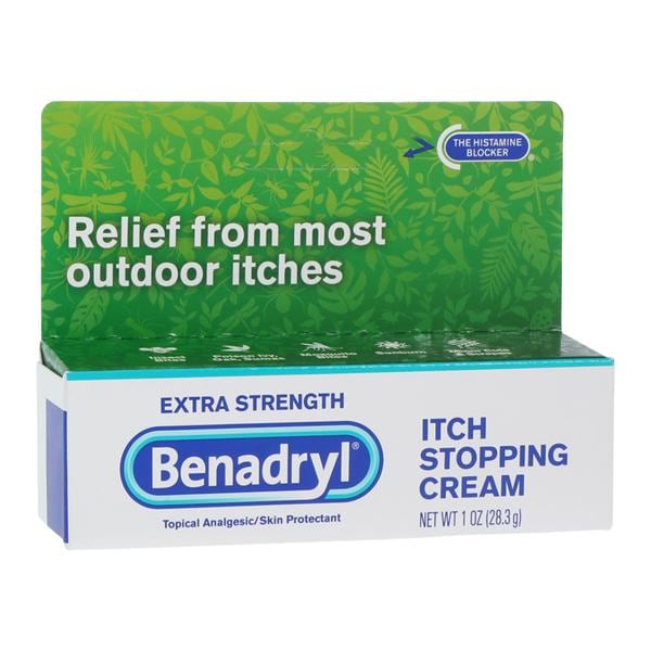 Johnson & Johnson Consumer Benadryl Anti-Itch Cream 2%/0.1% 1oz/Tube, 24 TB/CA - 511716700