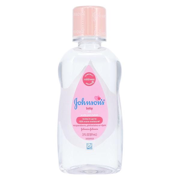 Johnson & Johnson Consumer Johnson's Mineral Oil Baby Low Odor Unisex Hypoallergenic 3oz/Bt, 48 BT/CA - 100417000