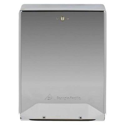 Georgia Pacific -Georgia Pacific C-Fold / Multifold Towel Dispenser Chrome Steel 300 C-Fold/600 Multifold/Big Fold Package Wall Mount Covered Key-Lock Design Each 56620