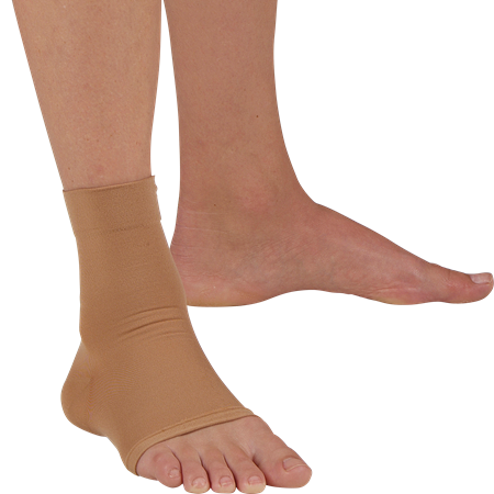 DEROYAL CLOSED HEEL ELASTIC ANKLE SLEEVE (PACKAGING - EACH)