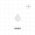 Threaded Connector, Male Luer Lock, Natural - 10-32 UNF - 40064