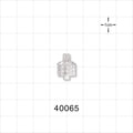 Threaded Connector, Male Luer Lock, Clear - 10-32 UNF - 40065