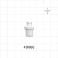 Threaded Connector, Female Luer Lock, White - 1/8"-27 NPT - 40066