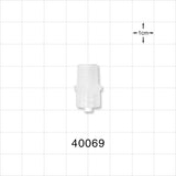 Threaded Connector, Male Luer Lock, Natural - 1/8"-27 NPT - 40069