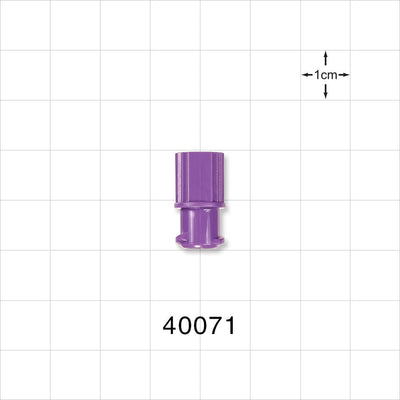 Female ENFit Connector, Purple - Fits 0.161 inch OD Tubing (4.09 mm) - 40071