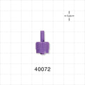 Male ENFit Connector, Purple - Fits 5 FR OD Tubing (0.066 inch OD, 1.68 mm) - 40072