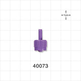 Male ENFit Connector, Purple - Fits 6 FR OD Tubing (0.079 inch, 2.01 mm) - 40073