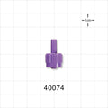 Male ENFit Connector, Purple - Fits 0.093 inch OD Tubing (2.36 mm) - 40074