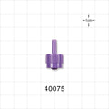 Male ENFit Connector, Purple - Fits 8 FR OD Tubing (0.106 inch, 2.69 mm) - 40075