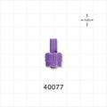 Male ENFitConnector, Purple - Fits 12 FR OD Tubing (0.157 inch, 3.99 mm) - 40077