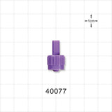 Male ENFitConnector, Purple - Fits 12 FR OD Tubing (0.157 inch, 3.99 mm) - 40077