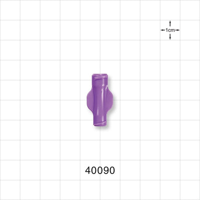 Female ENFit, Female Luer Lock Adapter, Purple -  - 40090