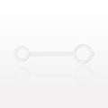 Strap for Female ENFit Cap, White - 0.224 inch x 0.327 inch ID Application Loops (5.7 mm x 8.3 mm) - 40095