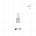 Male Lock NRFit™ Connector, Clear - 0.094 inch ID (2.4 mm) - 40200