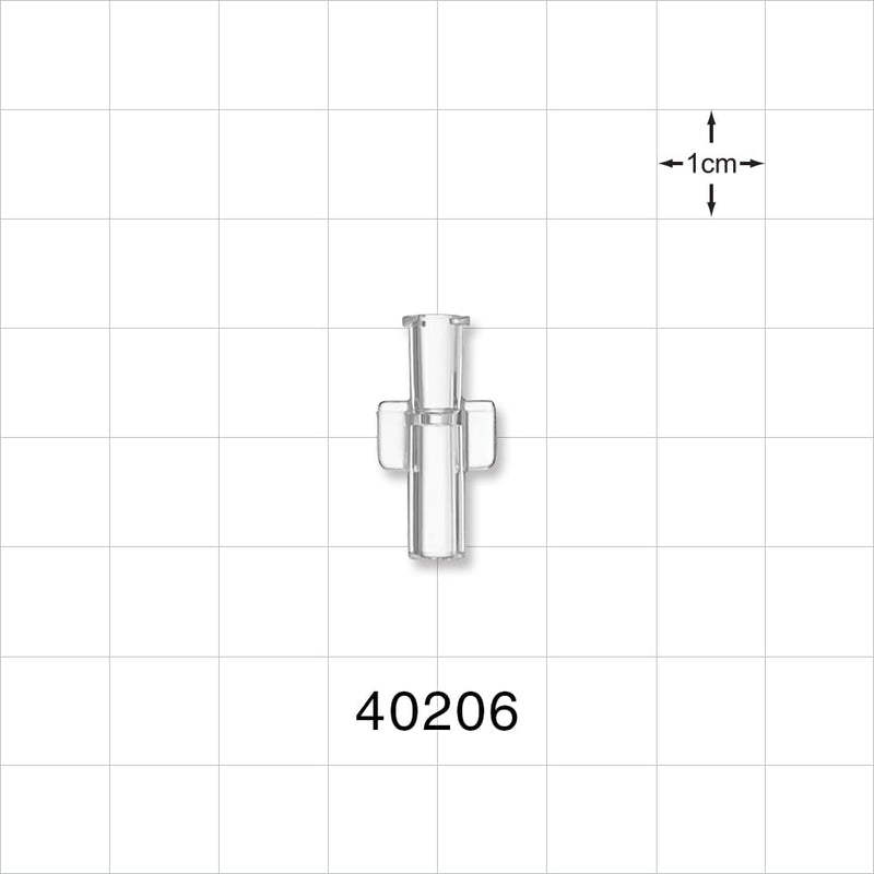 Female Lock NRFit™ Connector, Clear - 0.138 inch ID (3.5 mm) - 40206