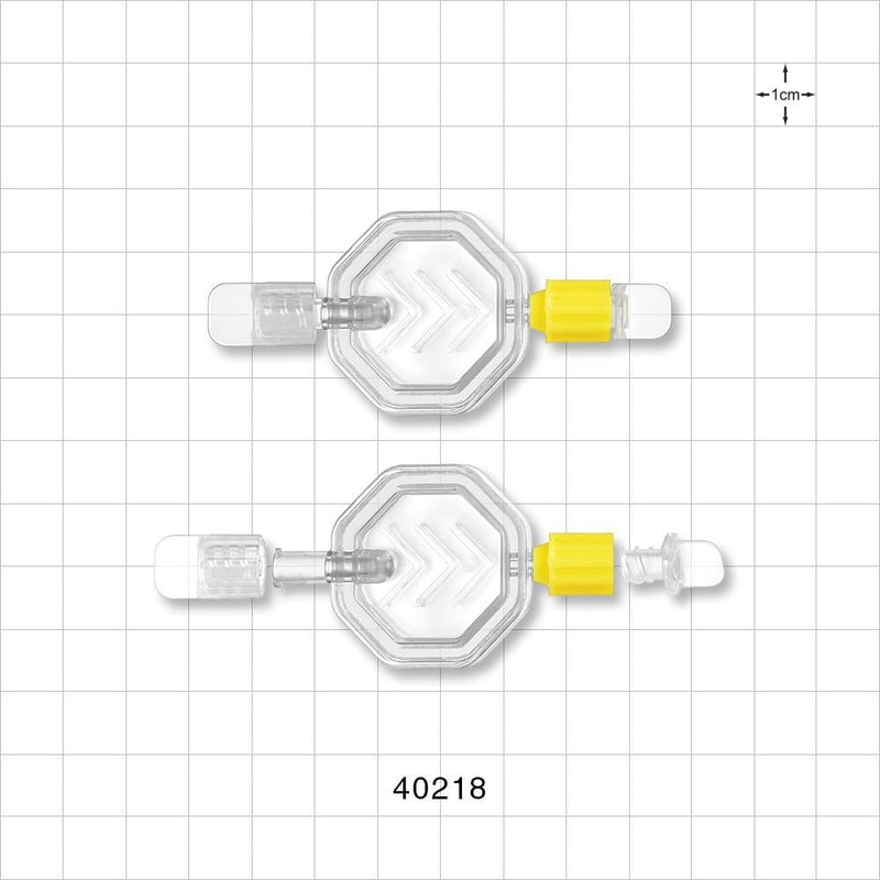 Hydrophilic Filter, NRFit™ Female Inlet, NRFit™ Male Outlet, Non-Vented Caps - 0.2 Micron - 40218