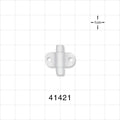Fixing Wing, White - 4.5 FR Thru Hole (0.058 inch; 1.47 mm) - 41421