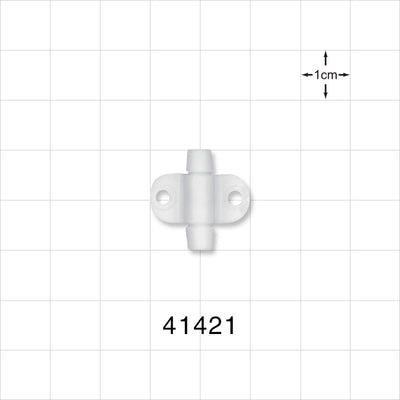 Fixing Wing, White - 4.5 FR Thru Hole (0.058 inch; 1.47 mm) - 41421