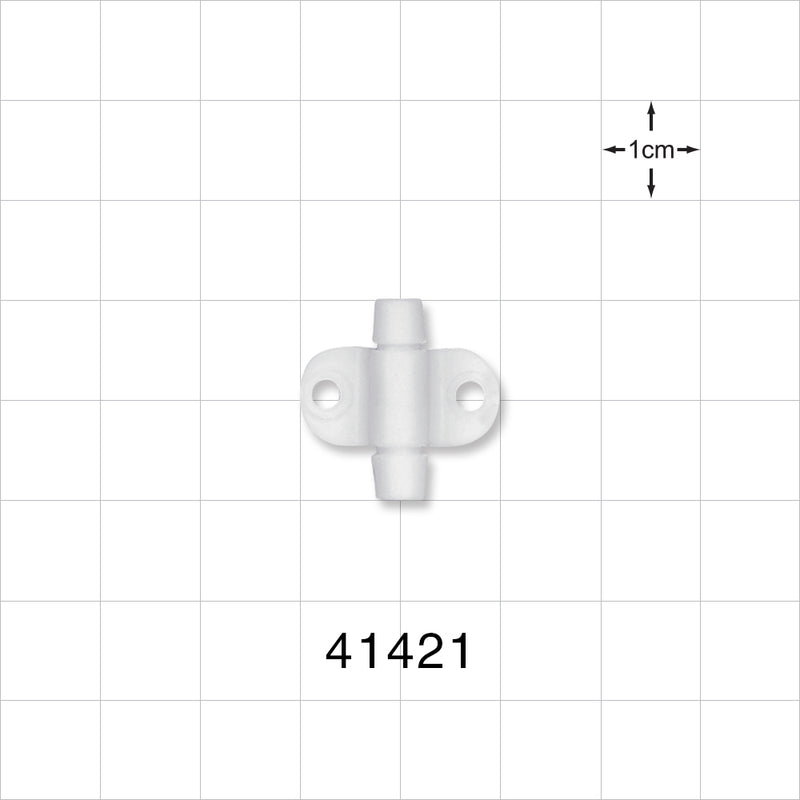 Fixing Wing, White - 4.5 FR Thru Hole (0.058 inch; 1.47 mm) - 41421