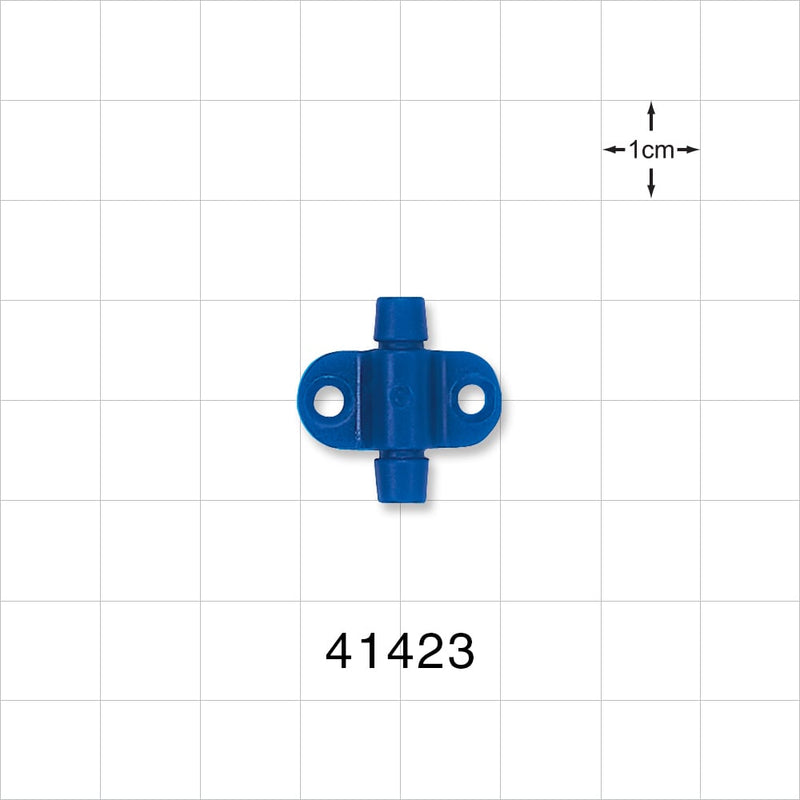 Fixing Wing, Blue - 7 FR Thru Hole (0.091 inch; 2.3 mm) - 41423
