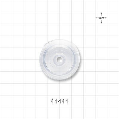 Drip Chamber Cover, One Port - Fits 1.18 inch Diameter Chamber (30 mm); Port 0.26 inch - 0.244 inch ID (6.6 mm - 6.2 mm) - 41441