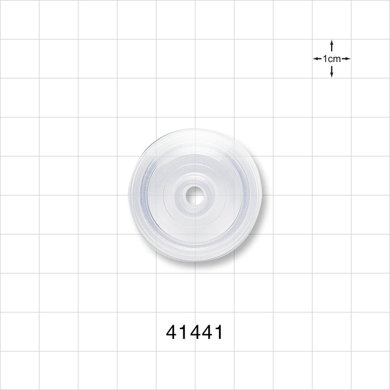 Drip Chamber Cover, One Port - Fits 1.18 inch Diameter Chamber (30 mm); Port 0.26 inch - 0.244 inch ID (6.6 mm - 6.2 mm) - 41441
