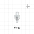 Female Luer Lock, Tubing Port, Clear - 6 FR (0.079 inches, 2.01 mm) - 41520