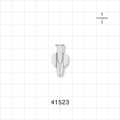 Female Luer Lock, Tubing Port, Clear - 2.7 FR (0.035 inch, 0.9 mm) - 41523