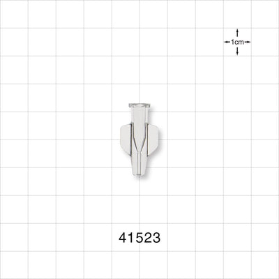 Female Luer Lock, Tubing Port, Clear - 2.7 FR (0.035 inch, 0.9 mm) - 41523