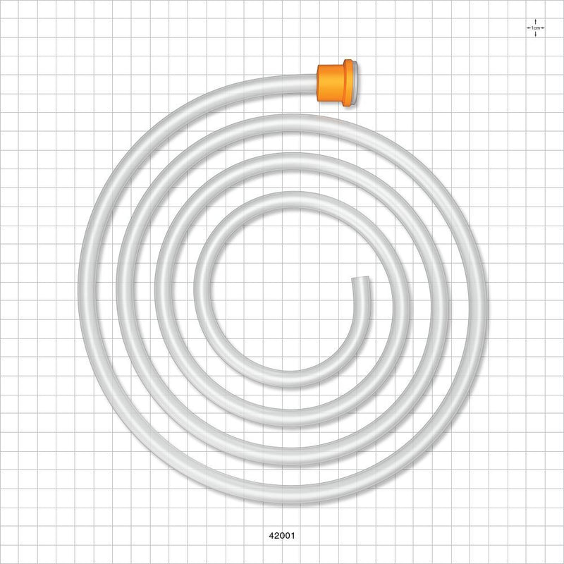 Molded Sanitary Flange Component, Liveo™ Pharma-50 Tubing - 0.5 inch/0.75 inch Mini; 50A Durometer; 1/4 inch ID x 3/8 inch OD (0.25 inch x 0.375 inch, 6.35 mm x 9.53 mm) x 72 inch length (1829 mm) - 42001