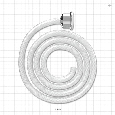 Molded Sanitary Flange Component, AdvantaSil™ APSH Braid-Reinforced Silicone Tubing - 1 inch/1.5 inch Standard; 50A Durometer; 3/8 inch ID x 5/8 inch OD (0.375 inch x 0.625 inch, 9.53 mm x 15.88 mm) x 72 inch length (1829 mm) - 42032