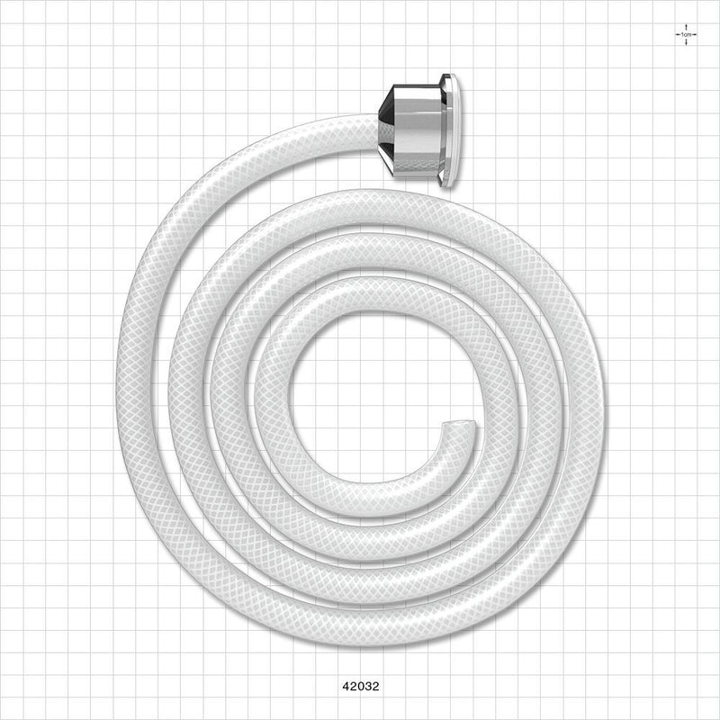 Molded Sanitary Flange Component, AdvantaSil™ APSH Braid-Reinforced Silicone Tubing - 1 inch/1.5 inch Standard; 50A Durometer; 3/8 inch ID x 5/8 inch OD (0.375 inch x 0.625 inch, 9.53 mm x 15.88 mm) x 72 inch length (1829 mm) - 42032