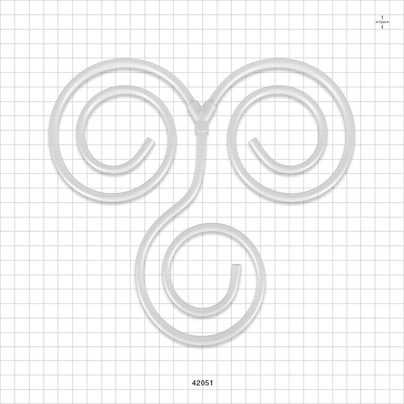 Molded Y Component, Liveo™ Pharma-50 Tubing - All Sides: 50A Durometer; 1/8 inch ID x 1/4 inch OD (0.125 inch x 0.25 inch, 3.18 mm x 6.35 mm) x 18 inch length (457.2 mm) - 42051