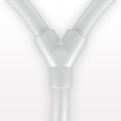 Molded Y Component, Liveo™ Pharma-50 Tubing - All Sides: 50A Durometer; 1/4 inch ID x 3/8 inch OD (0.25 inch x 0.375 inch, 6.35 mm x 9.53 mm) x 18 inch length (457.2 mm) - 42052