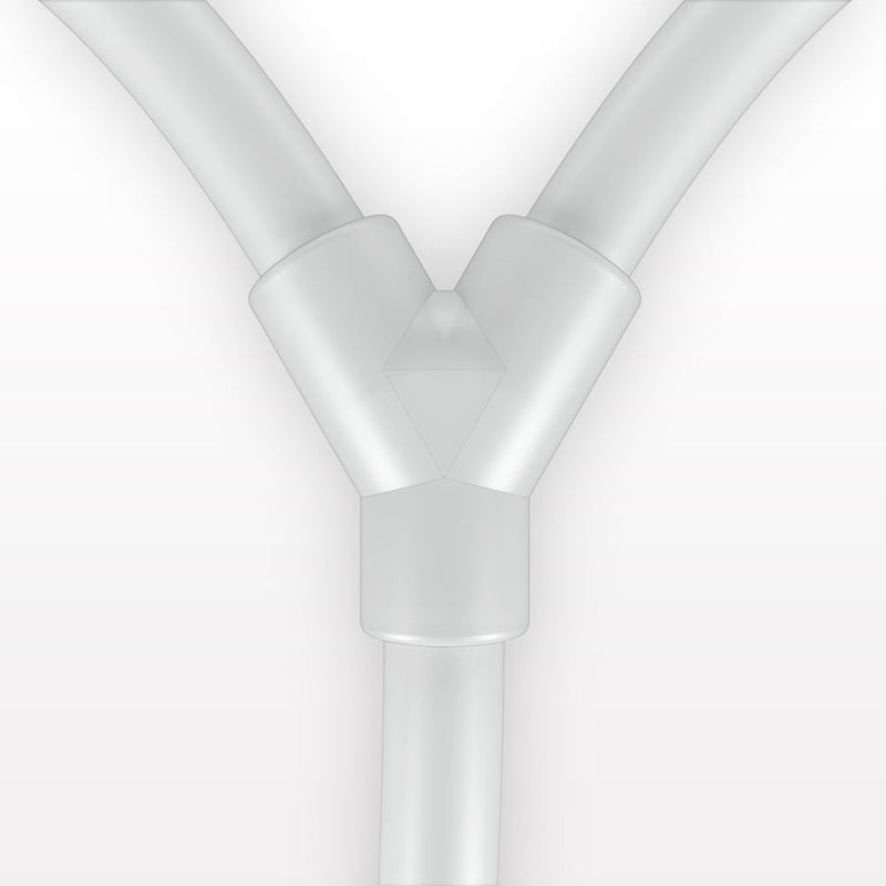 Molded Y Component, Liveo™ Pharma-50 Tubing - All Sides: 50A Durometer; 1/4 inch ID x 3/8 inch OD (0.25 inch x 0.375 inch, 6.35 mm x 9.53 mm) x 18 inch length (457.2 mm) - 42052