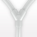 Molded Y Component, Liveo™ Pharma-50 Tubing - All Sides: 50A Durometer; 3/8 inch ID x 5/8 inch OD (0.375 inch x 0.625 inch, 9.53 mm x 15.88 mm) x 18 inch length (457.2 mm) - 42053
