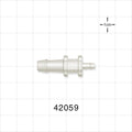 Straight Connector, Reducer, Barbed, Natural - Fits 1/4 inch x 1/8 inch ID Tubing (0.25 inch x 0.125 inch, 6.35 mm x 3.18 mm) - 42059