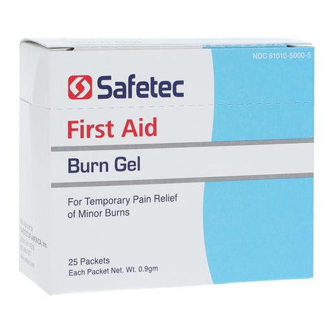 Safetec Of America Inc Safetec Burn Relief Gel 0.9gm 25/Box, 36 BX/CA — SOA 50006