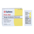 Safetec Of America Inc Single Antibiotic Single Antibiotic Ointment 0.9gm 25/Box, 36 BX/CA — 53305