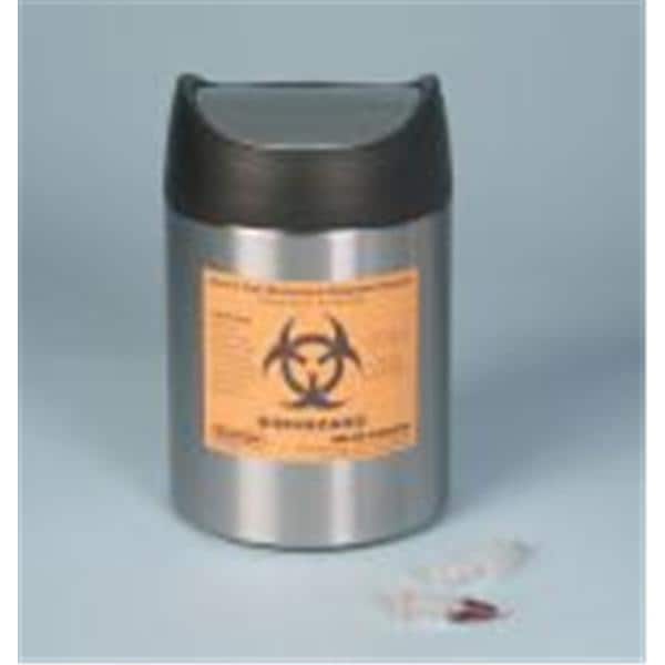 Bel-Art Products -Biohazard Incinerator Carton 8x8x10" Red/White Flap Opening Corrugated Cardboard Biohazard Labeling/Symbol Non-Sterile Disposable 6/Package F132050002
